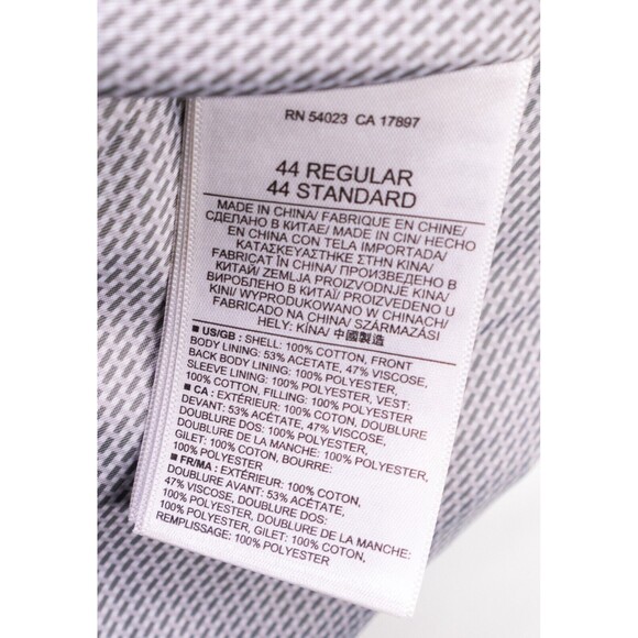 Banana Republic Blazer Sz 44R Cotton Tailored Fit Two Button Black 2 Btton Sport - Picture 12 of 16